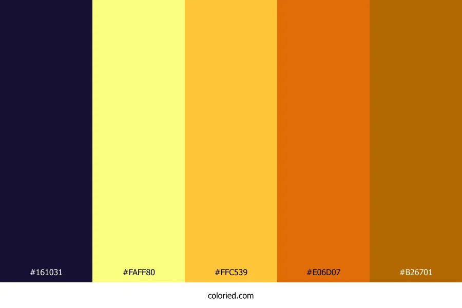 Luminous Sunset Beam Color Palette