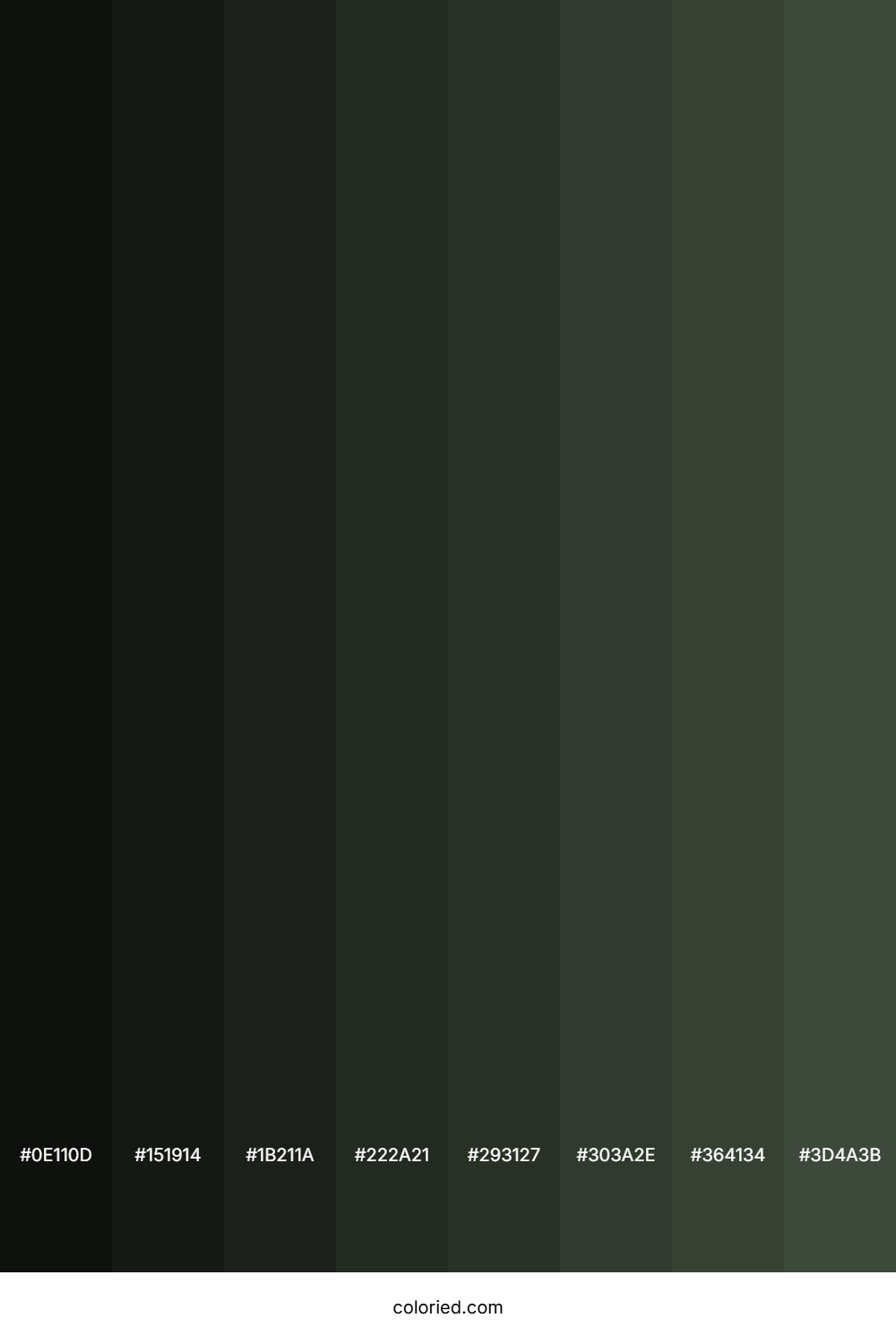 Lunar Green Color Shades