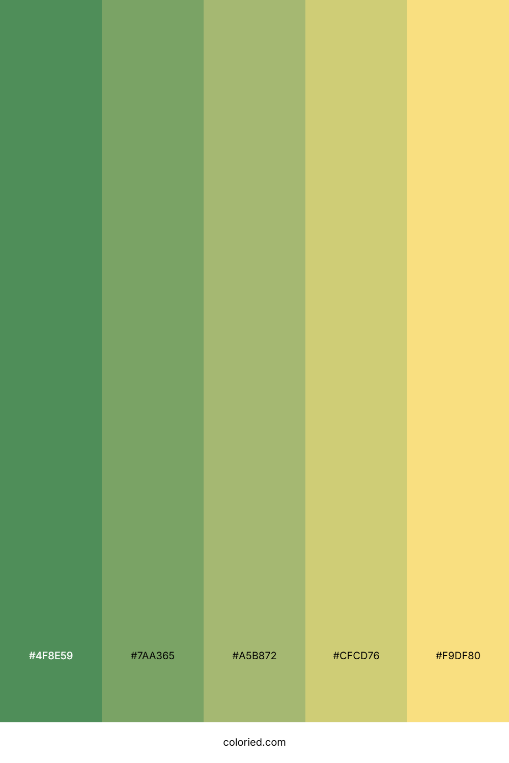 Lush Meadow Gold Color Palette