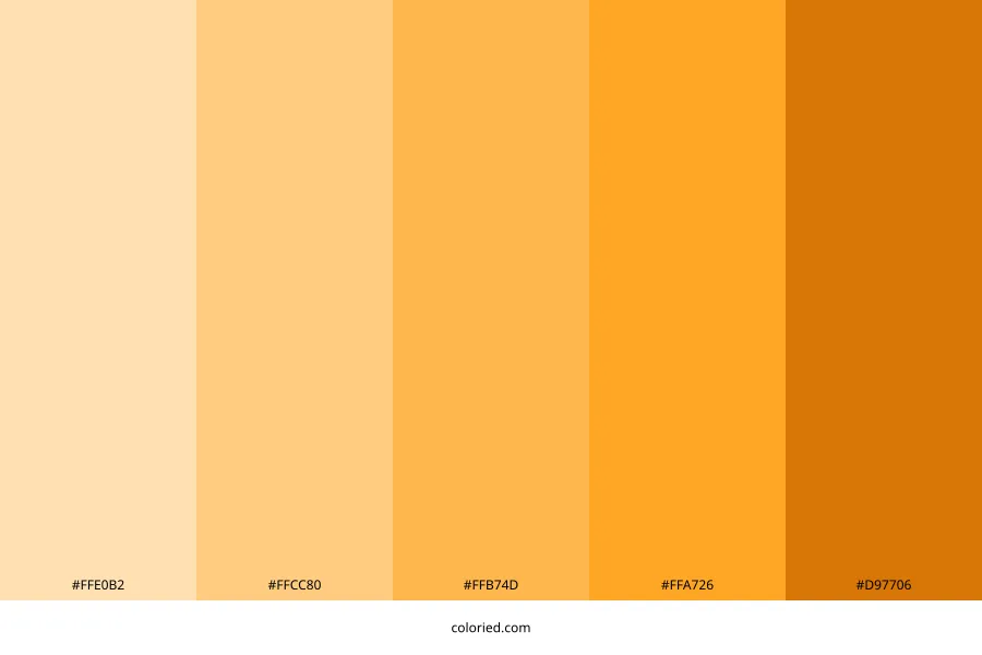 Luxury Orange Color Palette
