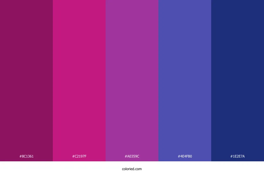 Magenta and Blue Color Palette