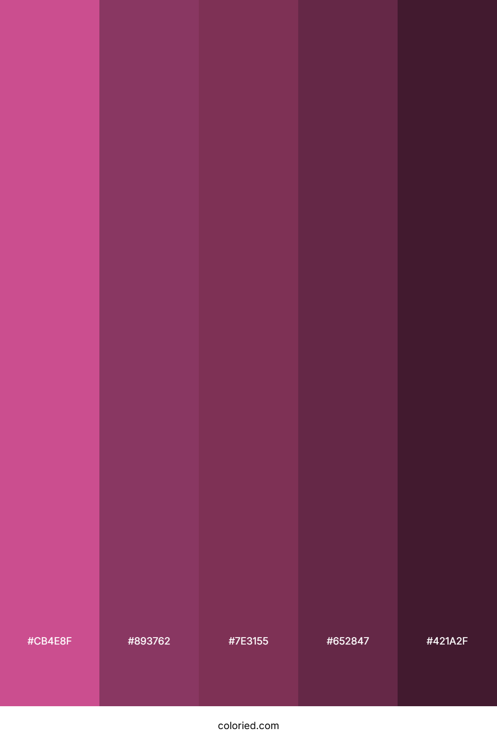 Magenta and Deep Plum Color Palette