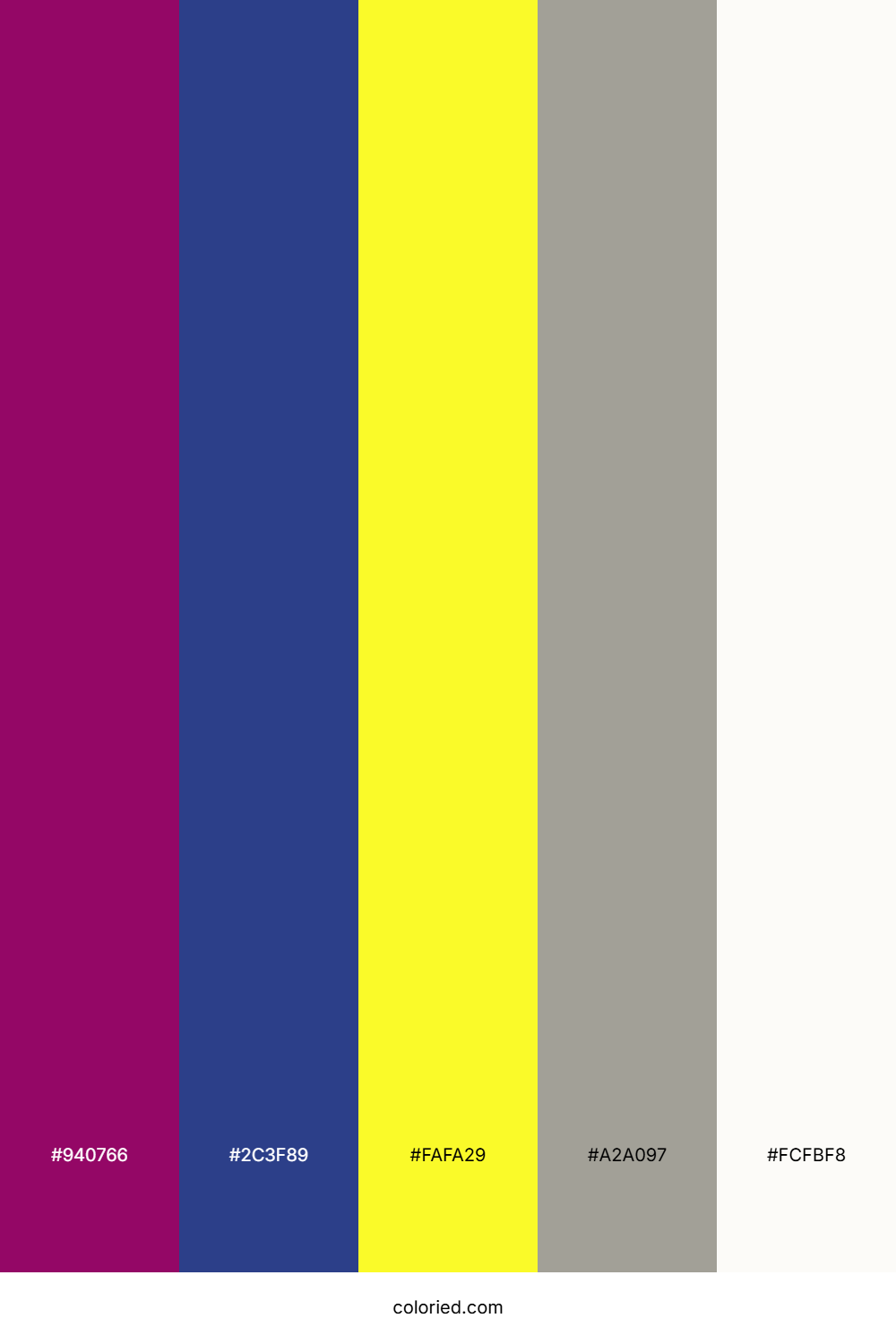 Magenta Blue Lemon Palette