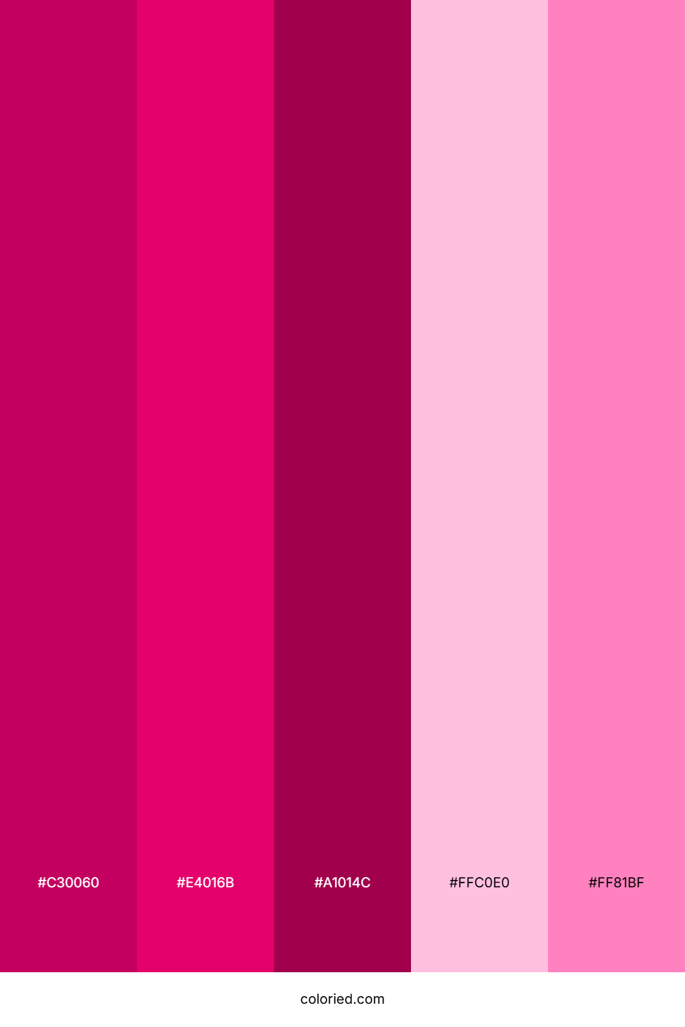 Magenta Cherry Pop Color Palette