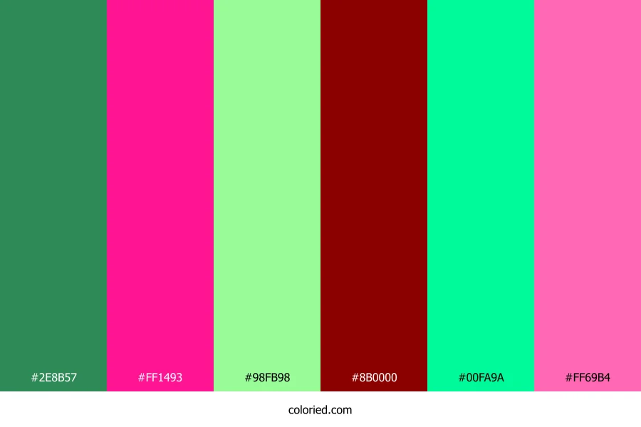 Magenta Forest Pulse Color Palette