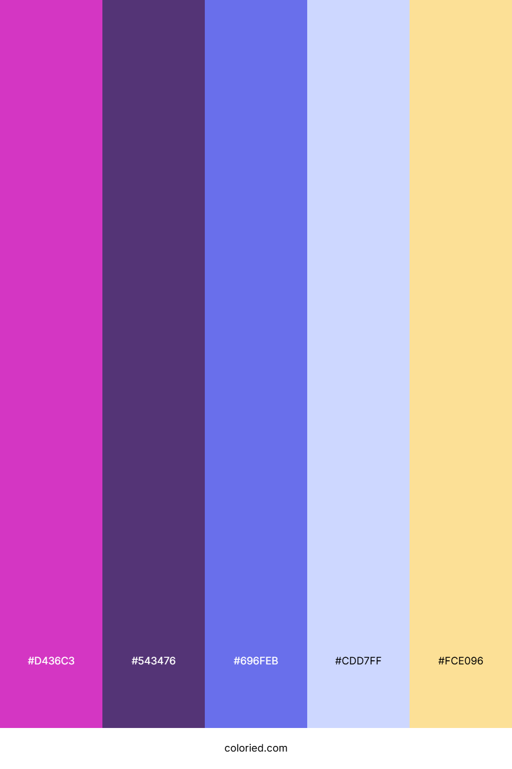 Magenta Indigo Sky Palette