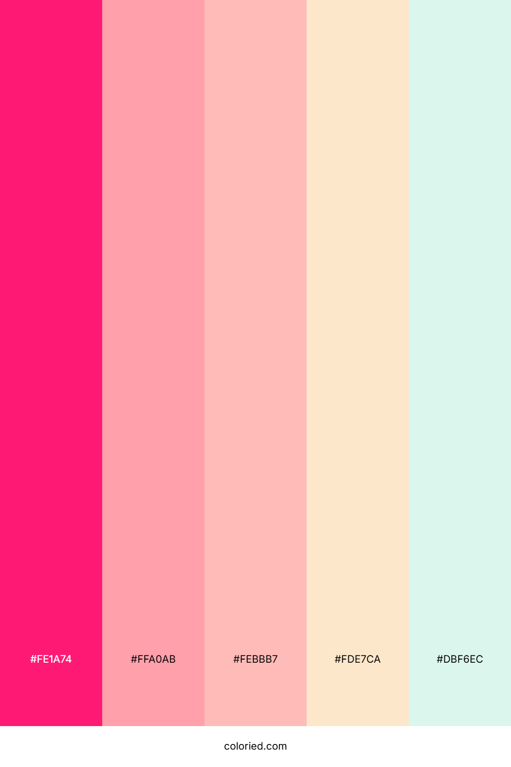 Magenta Peach Drift Color Palette