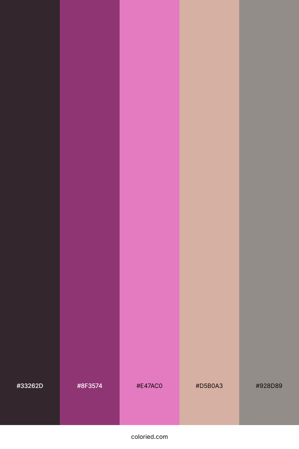 Magenta Rose Cloud Color Palette
