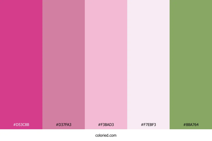 Magenta Rose Meadow Color Palette