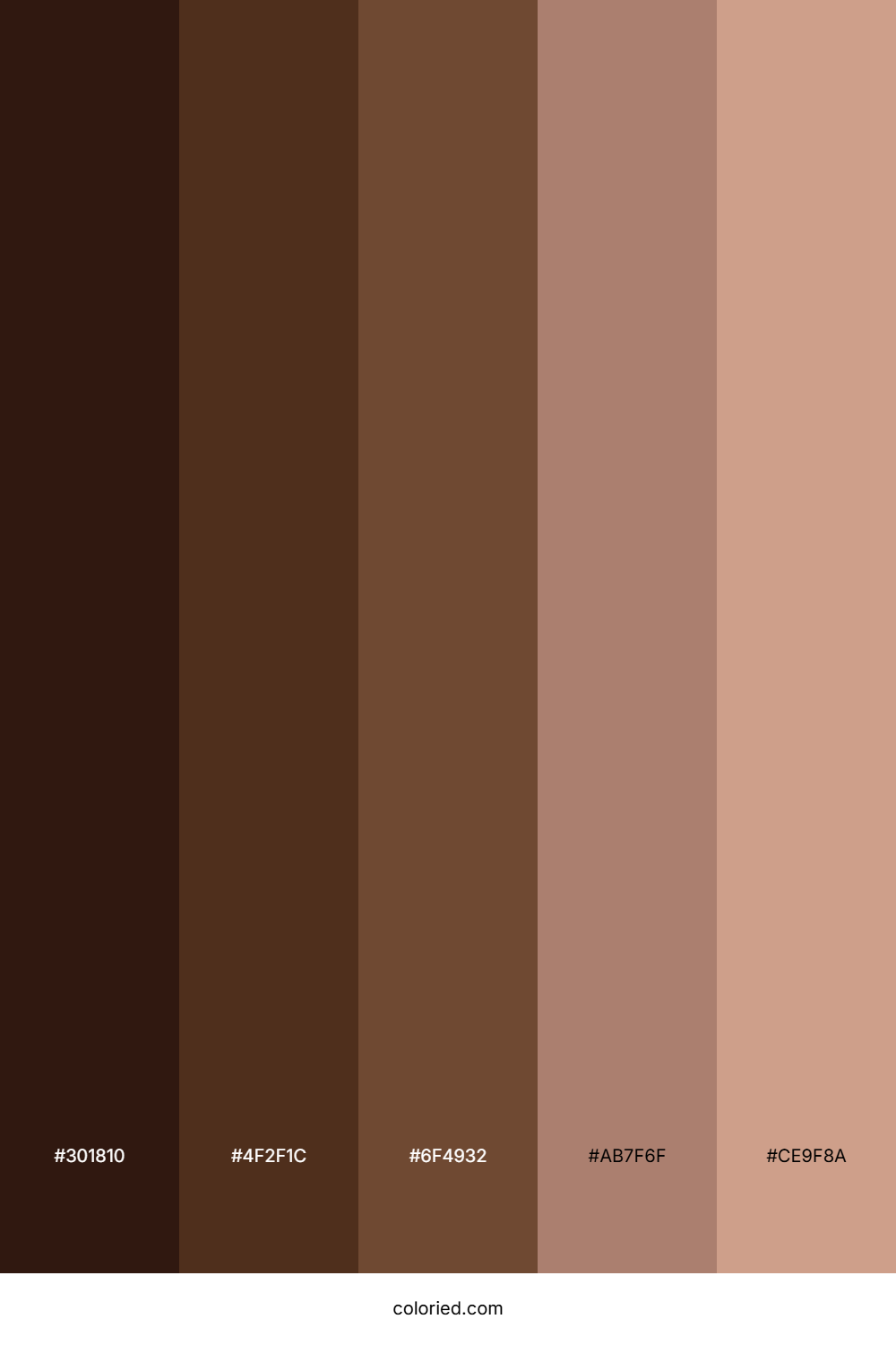 Mahogany and Cocoa Color Palette