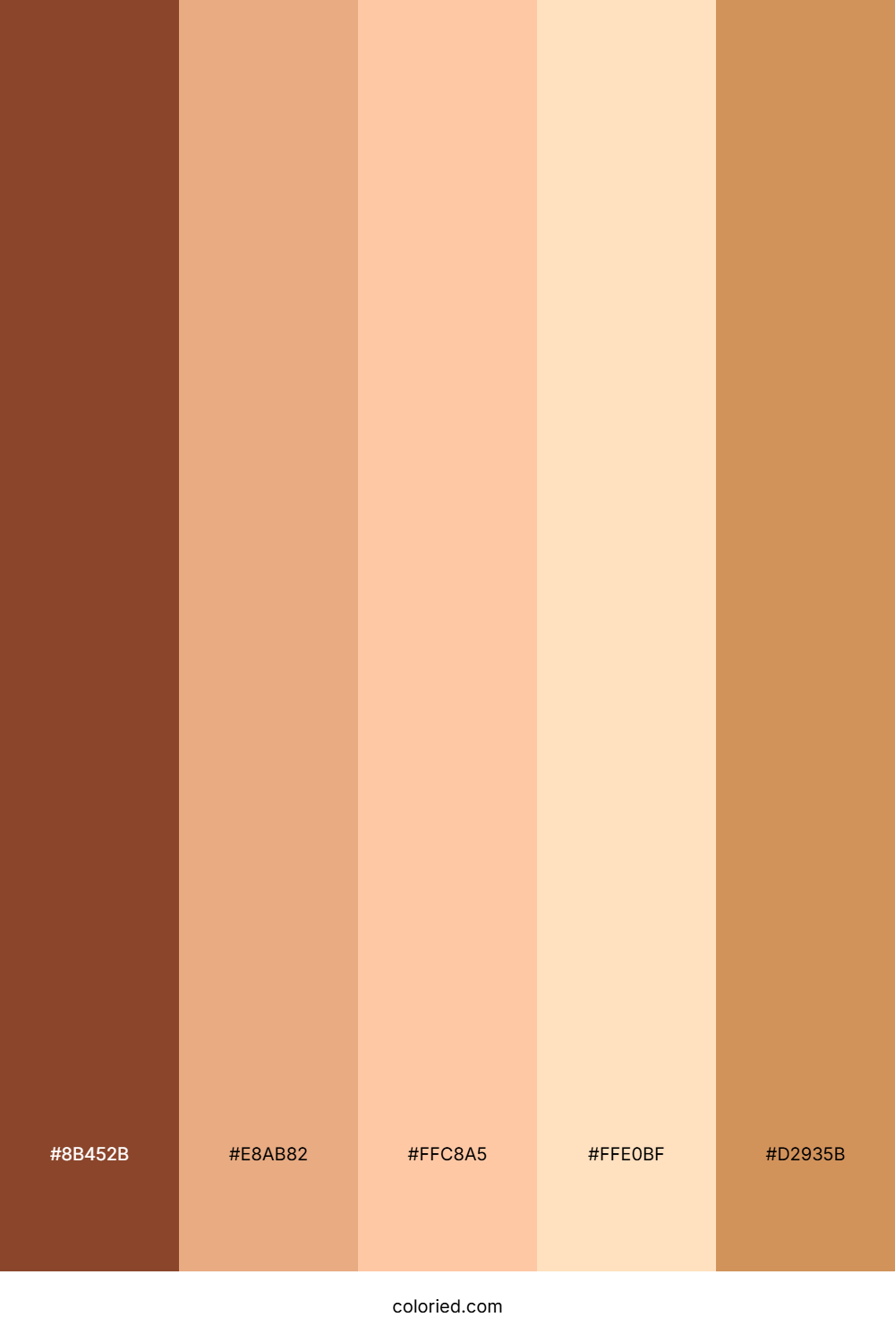 Mahogany And Peach Color Palette