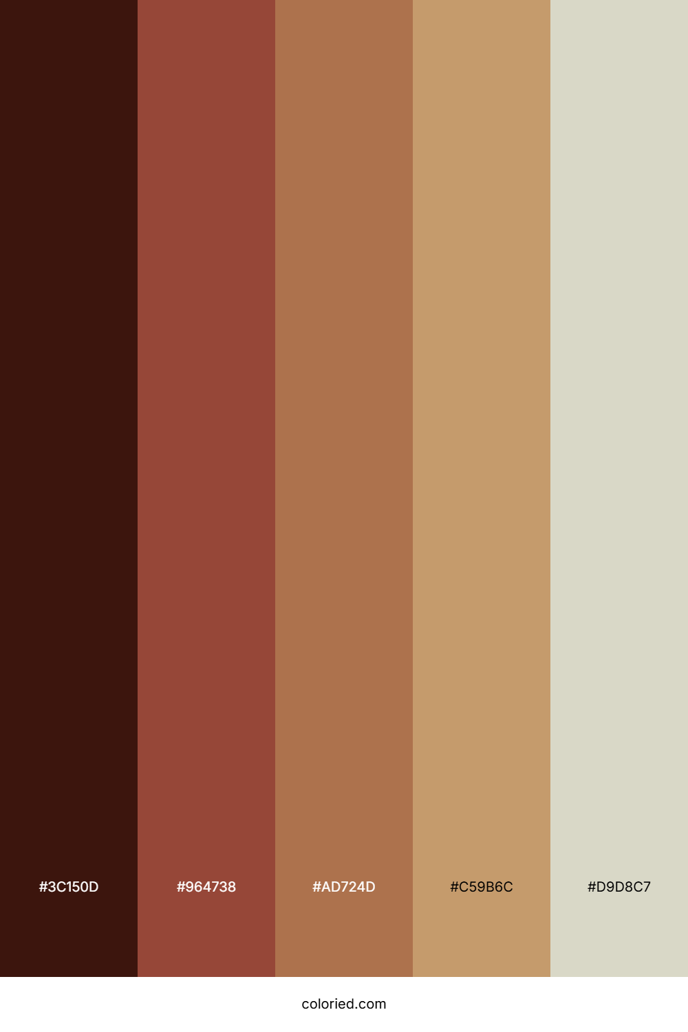 Mahogany and Saddle Brown Color Palette