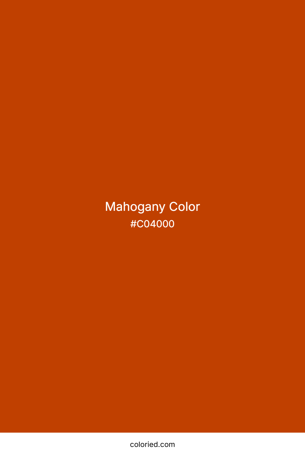 Mahogany Color