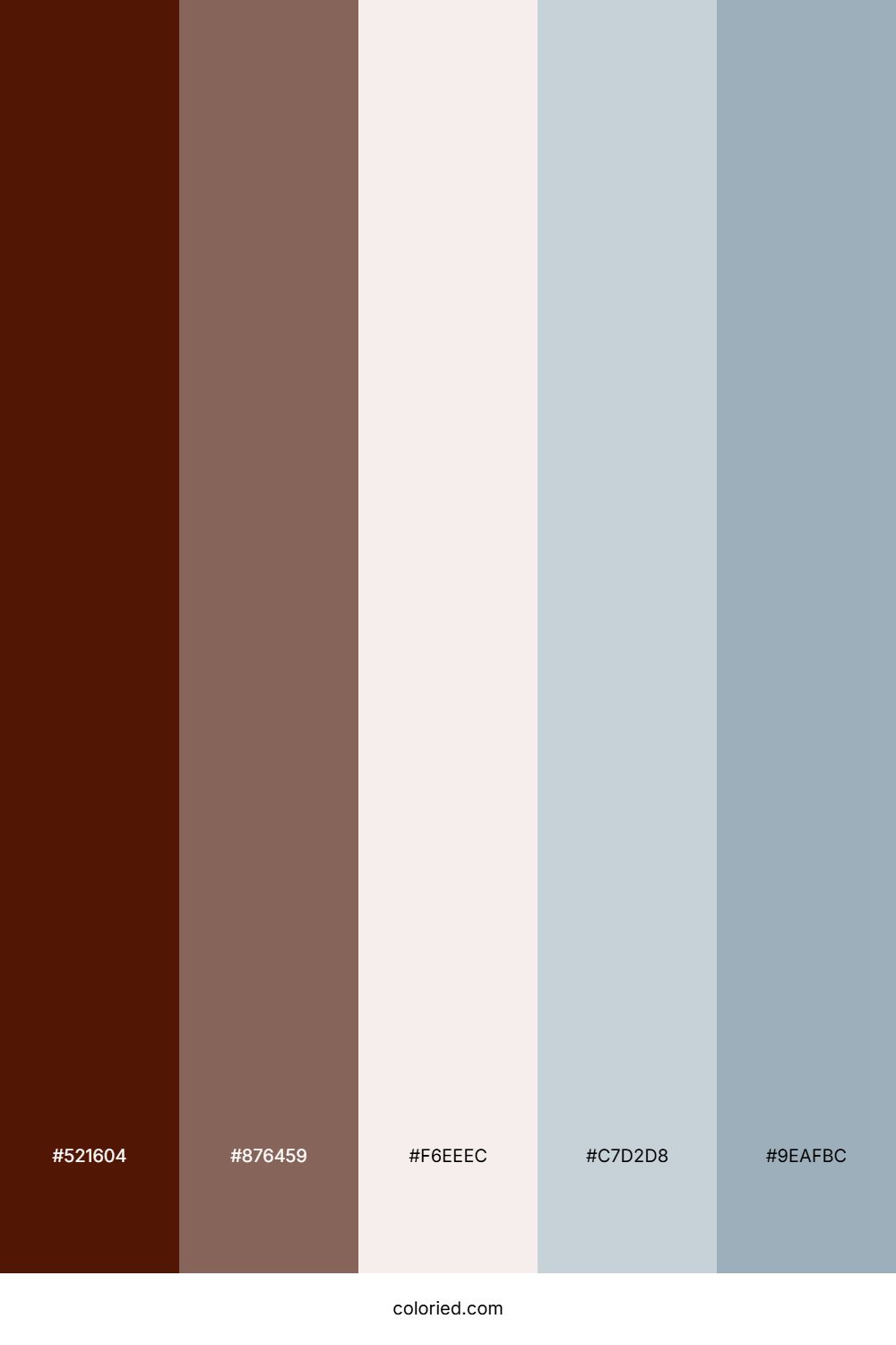 Mahogany Fog Whisper Color Palette