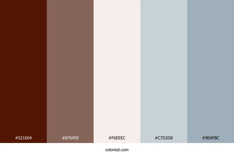 Mahogany Fog Whisper Color Palette