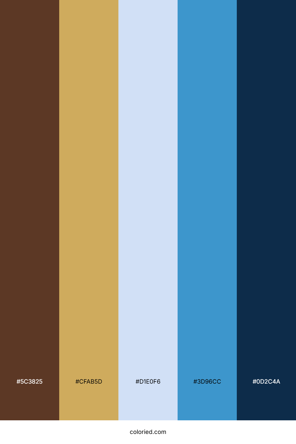 Mahogany Icewave Blue Color Palette