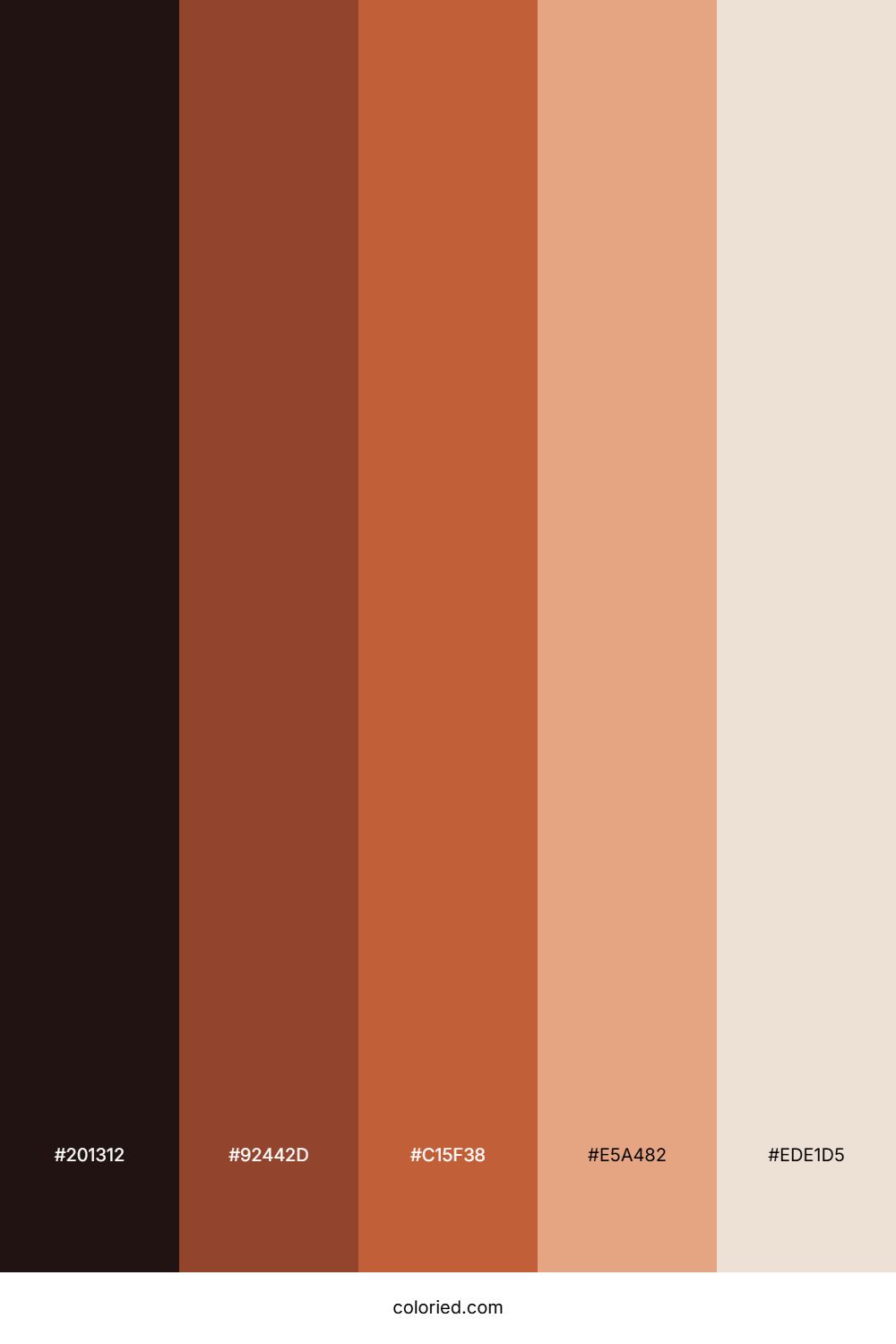 Mahogany Sunset Sand Color Palette