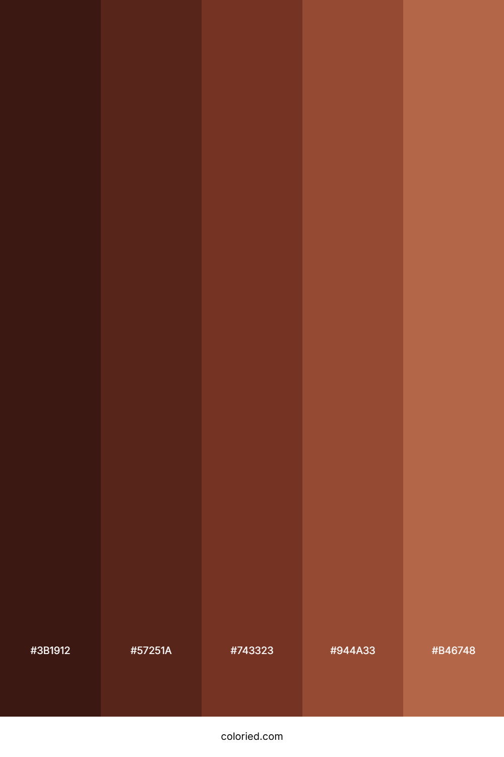 Mahogany Wood Color Palette