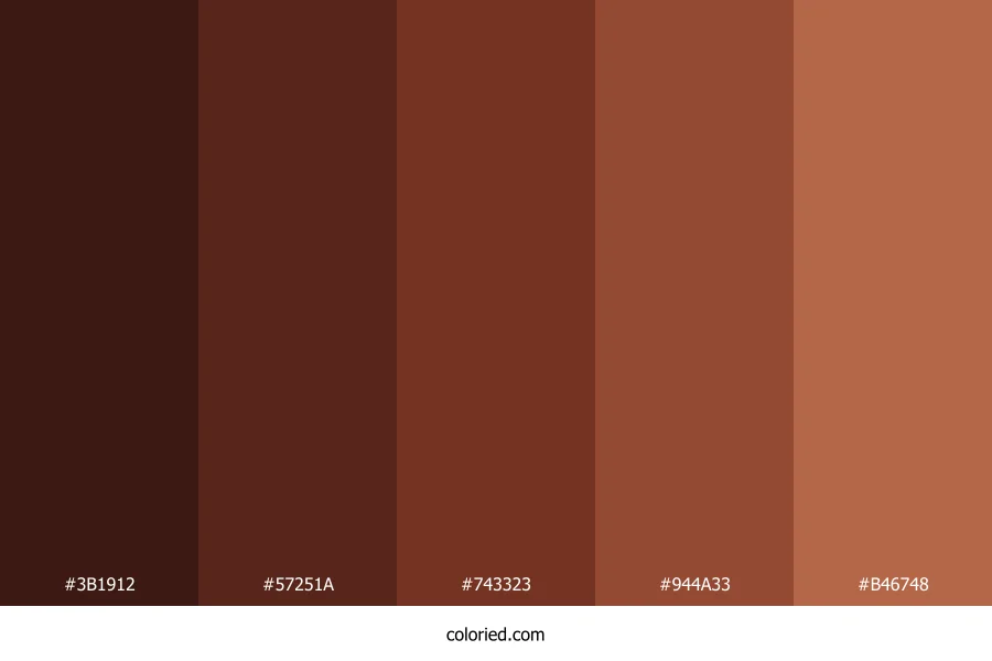 Mahogany Wood Color Palette