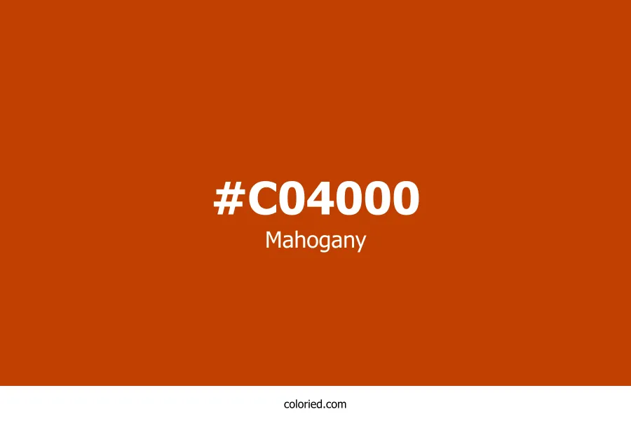 Mahogany Color Hex Code