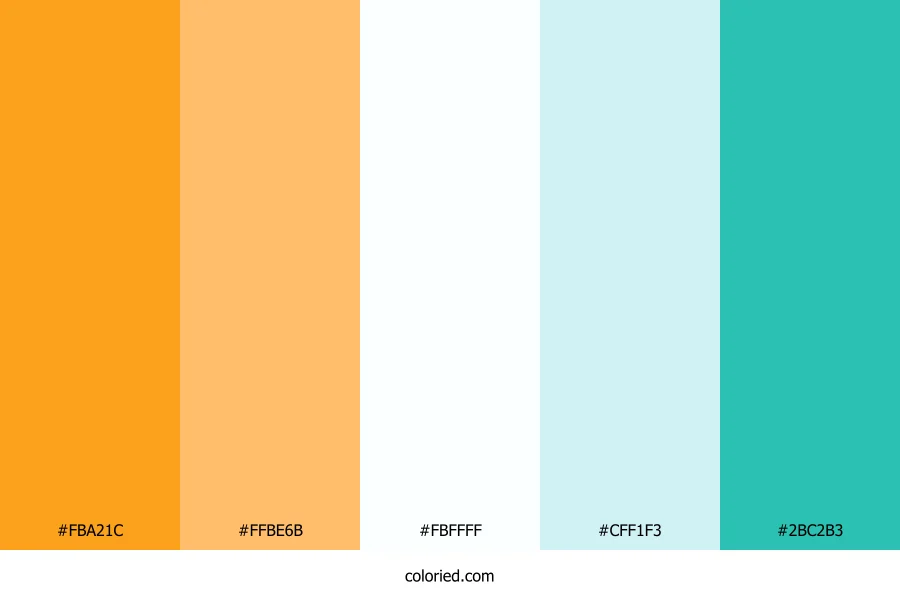 Mango Coconut Breeze Color Palette