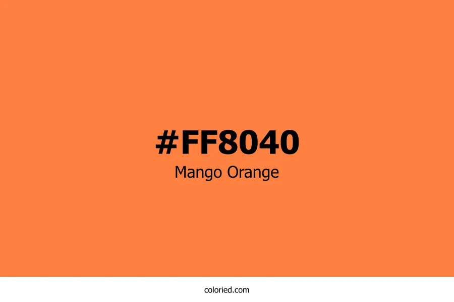 Mango Orange Color