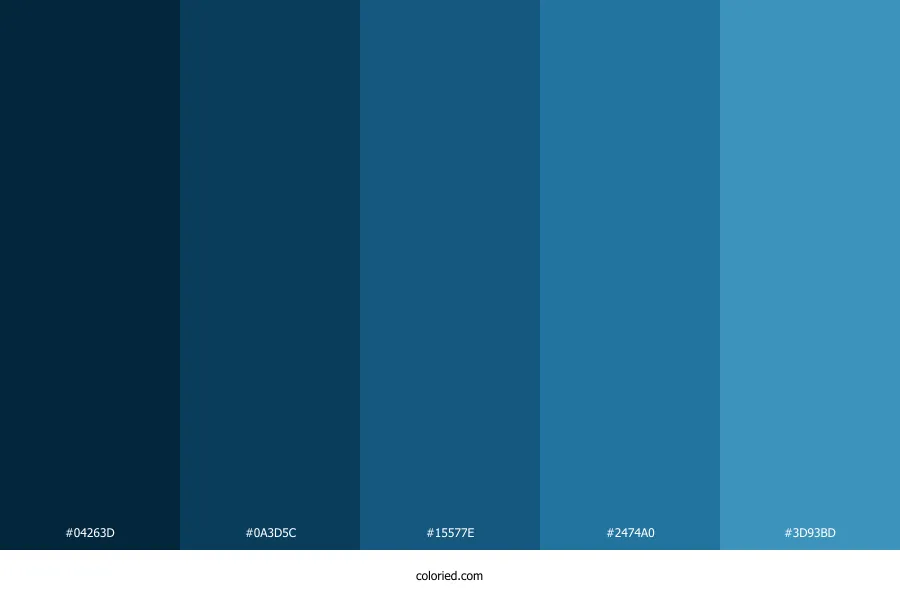 Marine Blue Color Palette