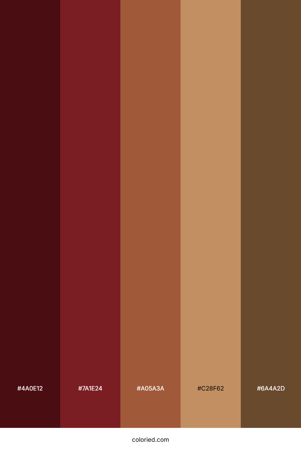 Maroon and Brown Color Palette