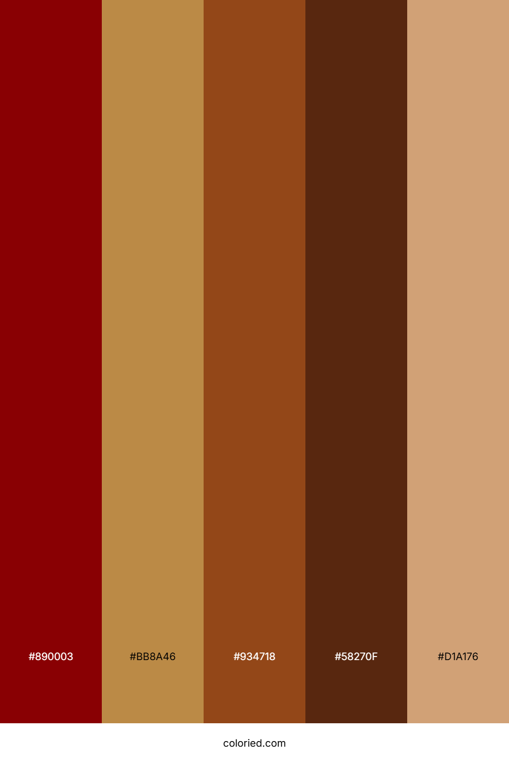 Maroon And Copper Color Palette