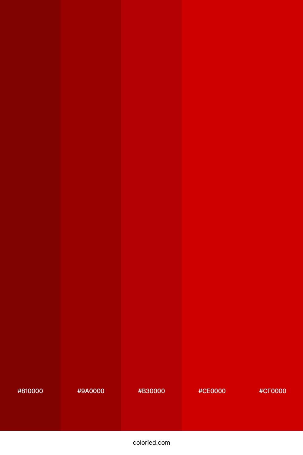 Maroon Gradient Color Palette