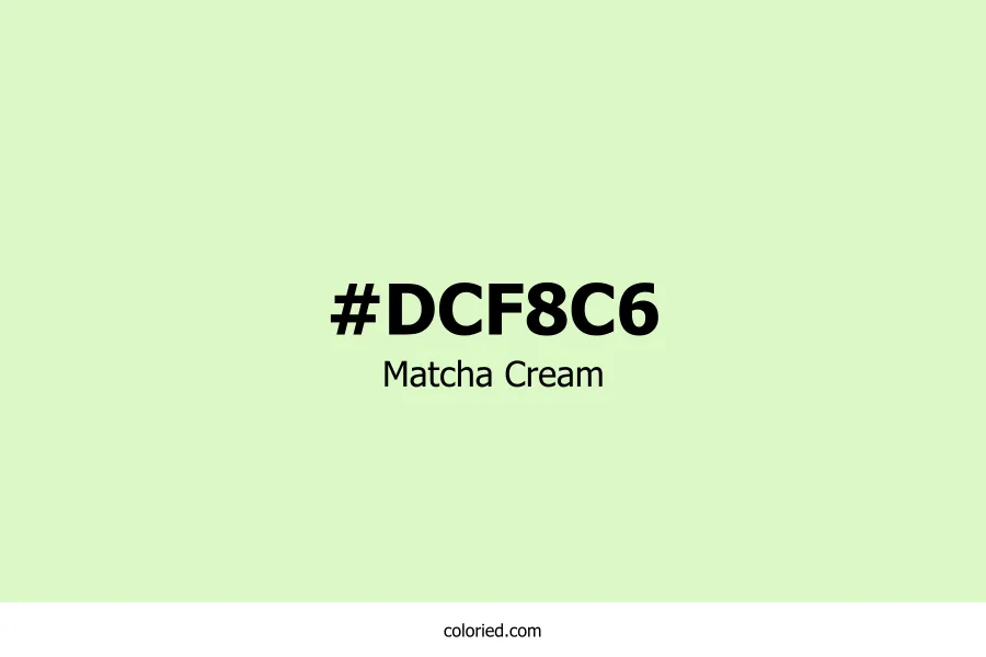Matcha Cream Color