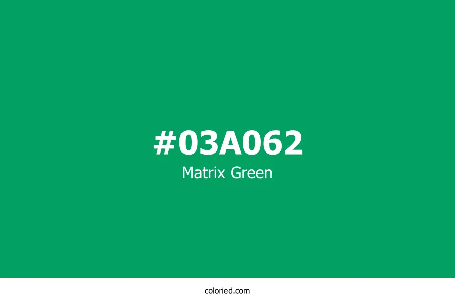 Matrix Green Color