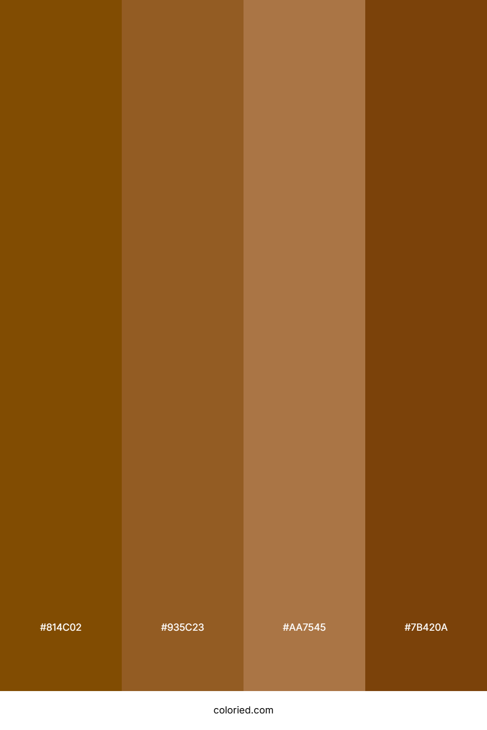 Matte Bronze and Light Brown Color Palette
