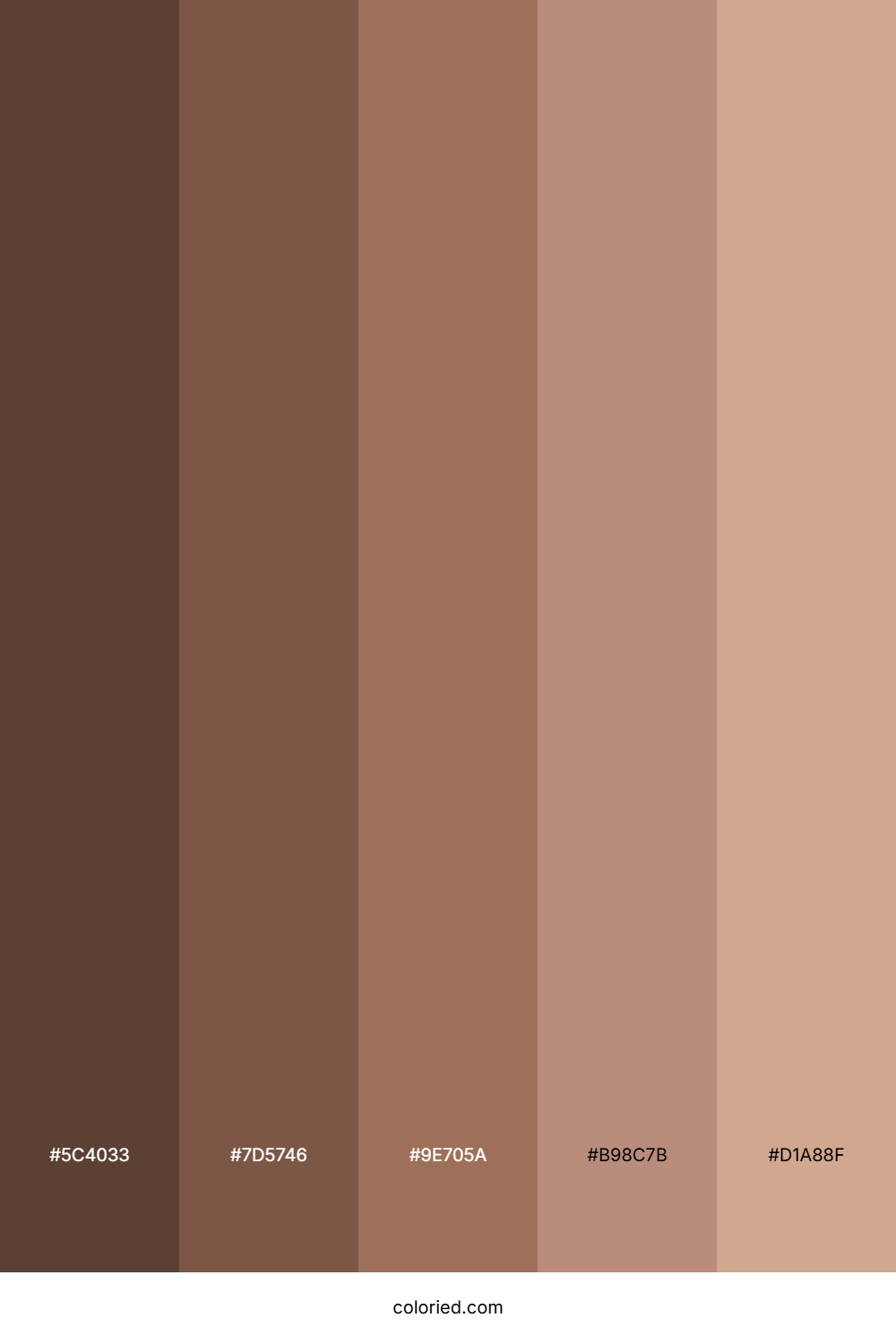 Matte Bronze Color Palette
