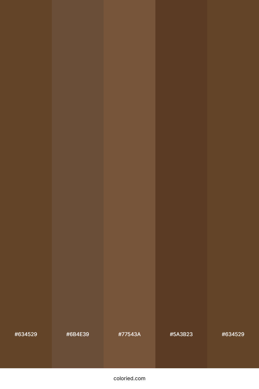 Matte Brown And Dark Walnut Color Palette