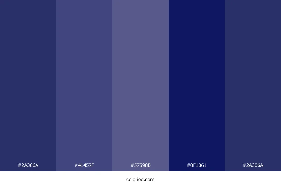 Matte Navy and Deep Indigo Color Palette