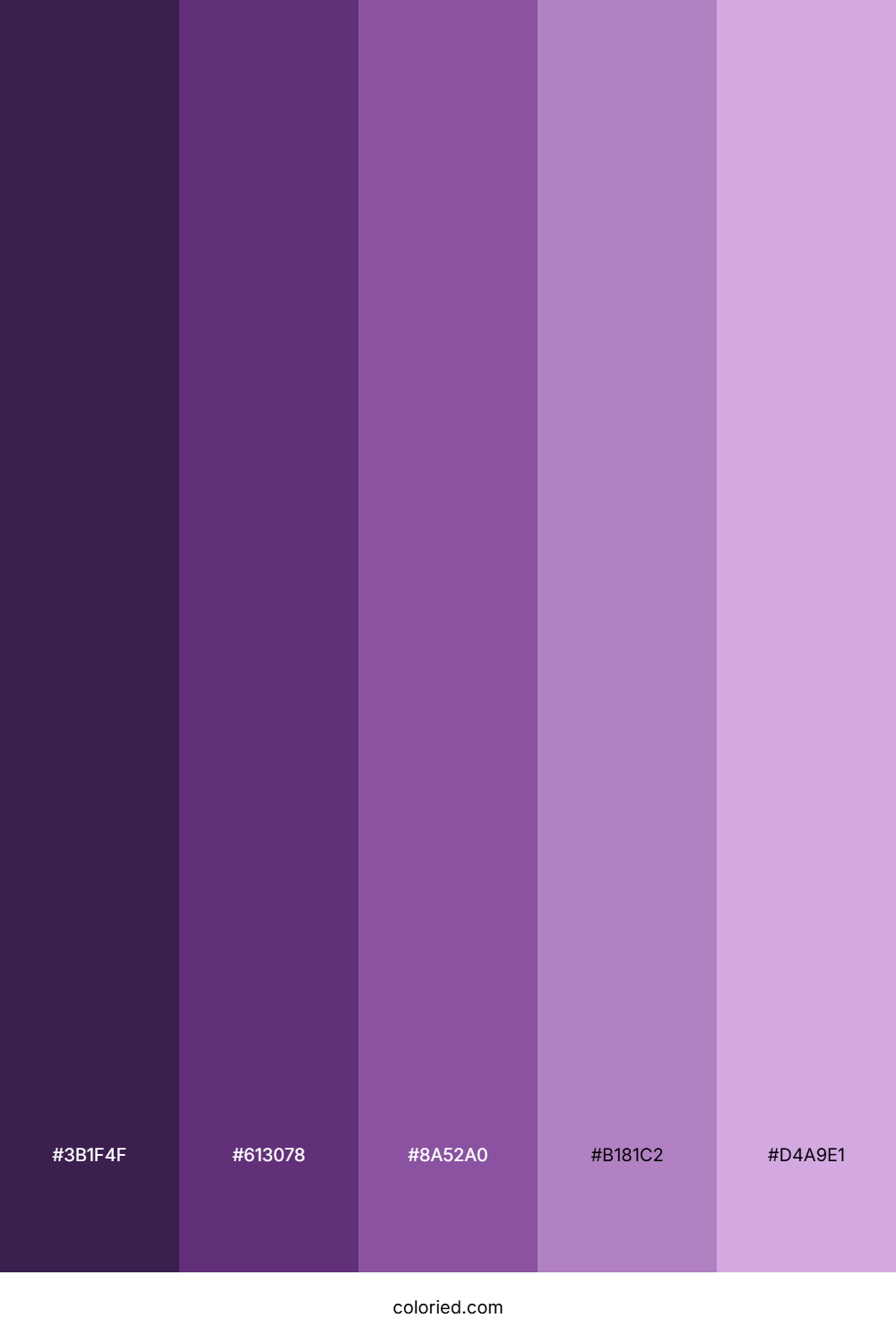 Matte Purple Color Palette