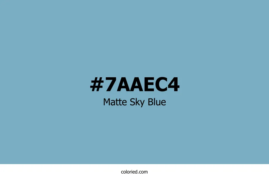 Matte Sky Blue Color