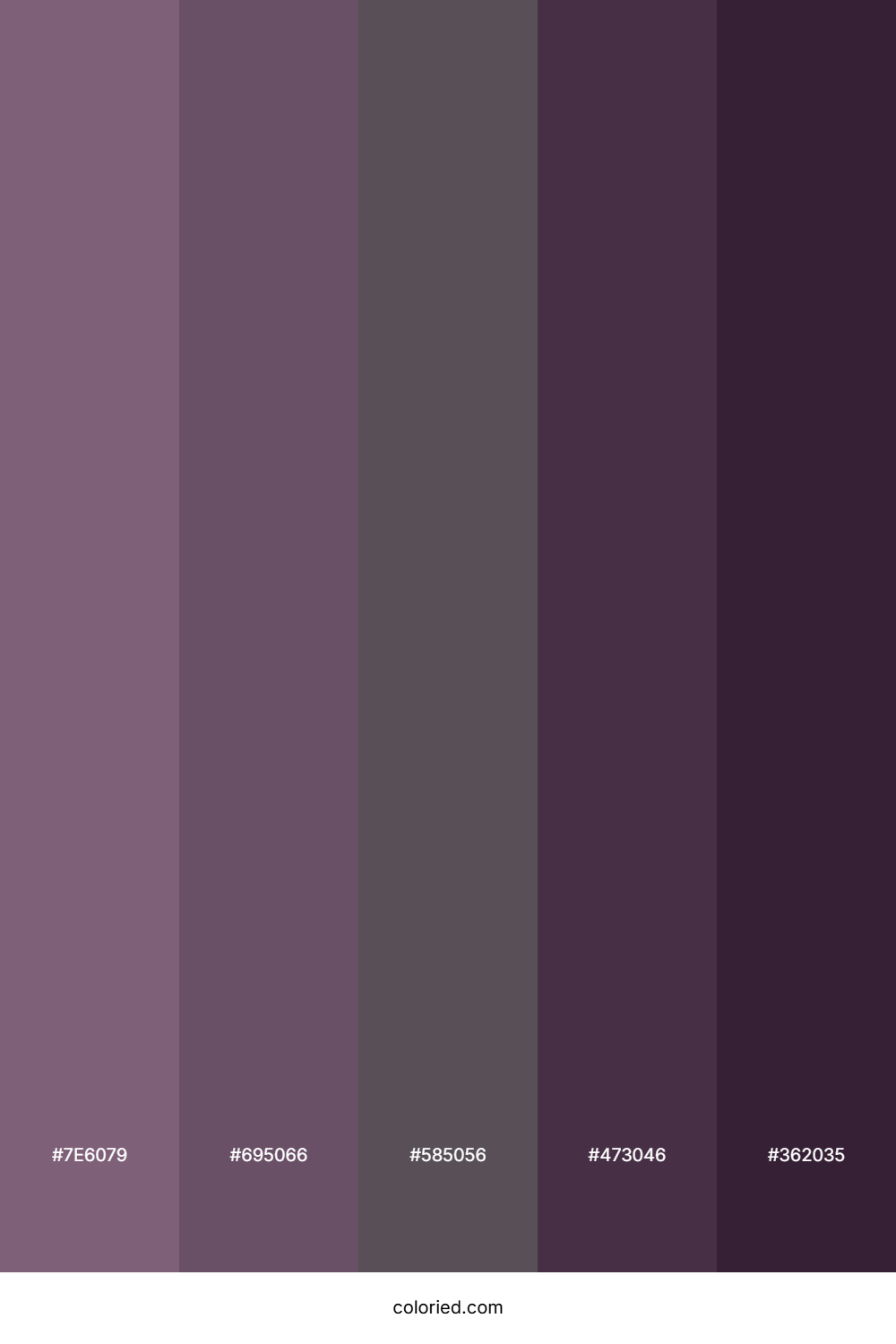Mauve and Aubergine Color Palette