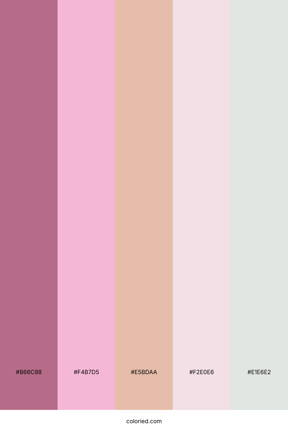 Mauve Peach Cloud Color Palette