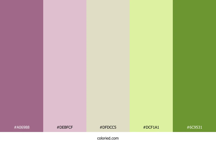 Mauve Vanilla Spring Color Palette