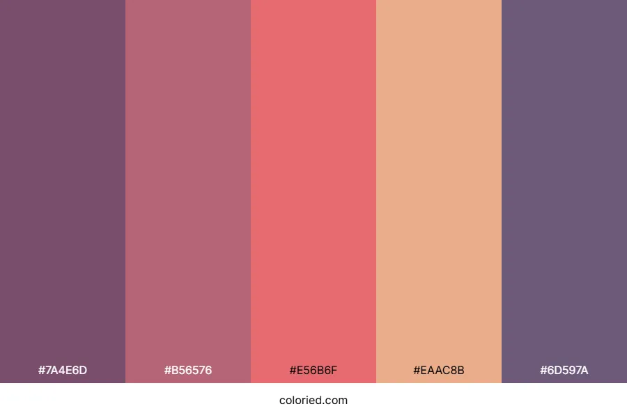 Mauve Wedding Color Palette