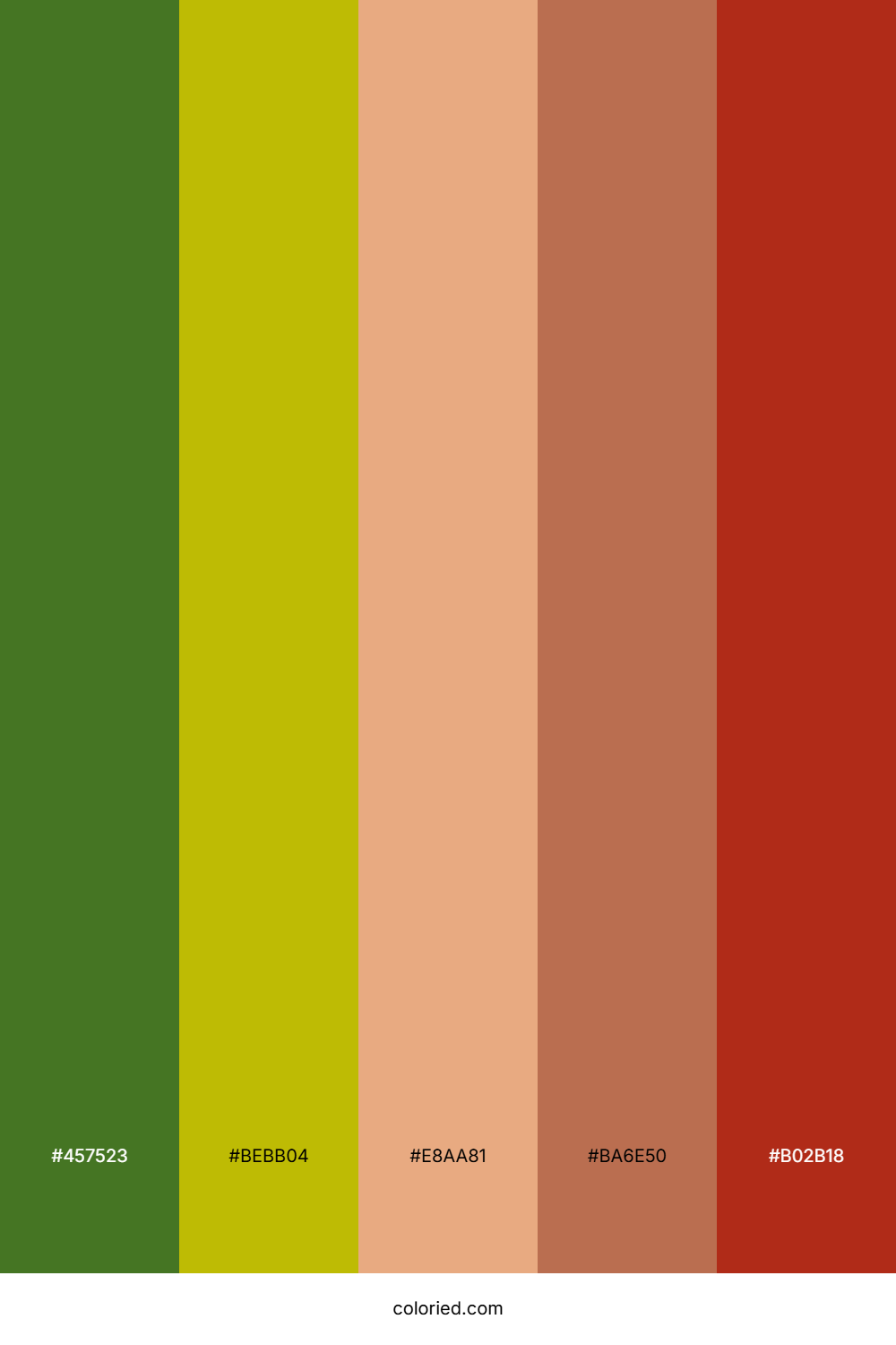 Meadow Citrus Sunset Color Palette