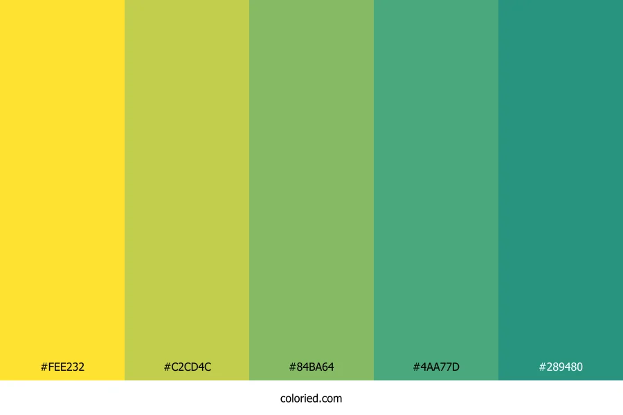 Meadow Light Gold Color Palette