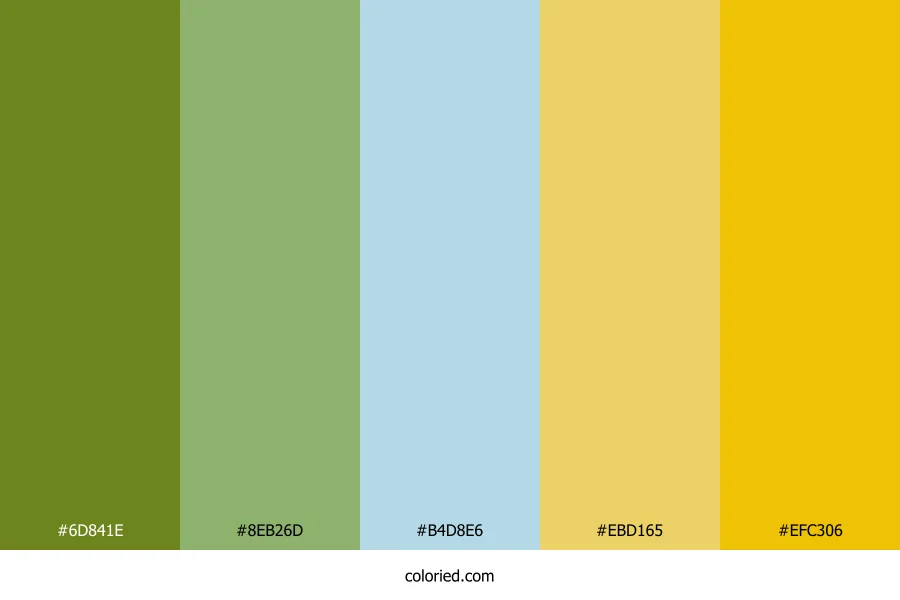 Meadow Morning Sky Color Palette