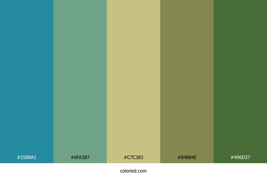 Meadow Sky Reflection Color Palette