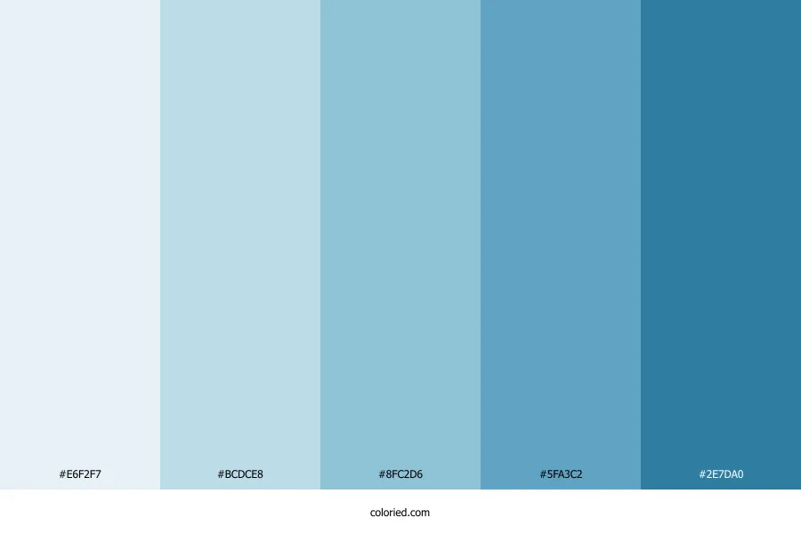 Medical Blue Color Palette