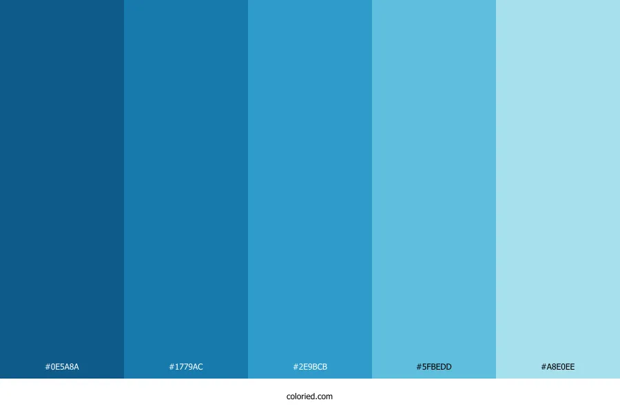 Mediterranean Blue Color Palette
