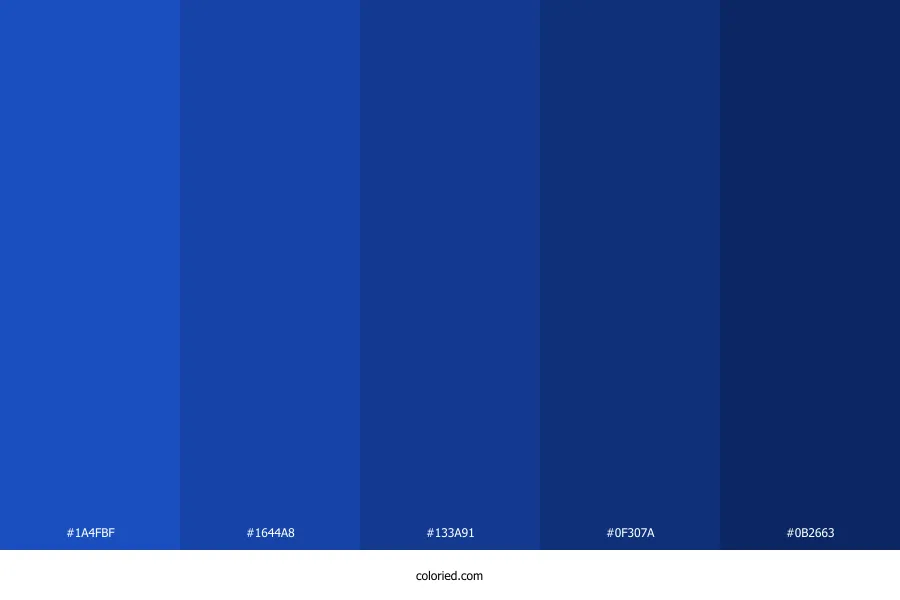 Medium Blue Color Palette