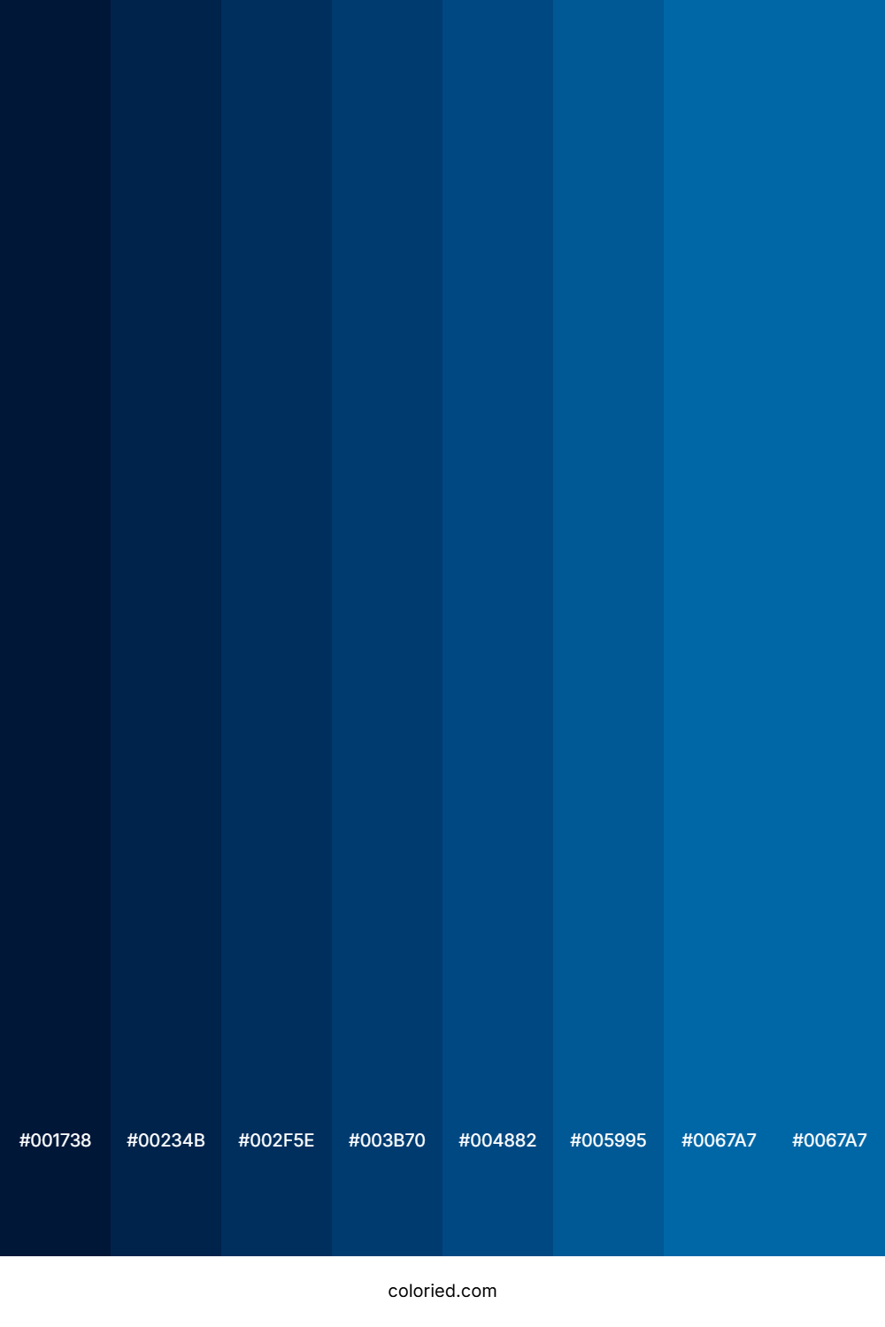 Medium Persian Blue Color Shades